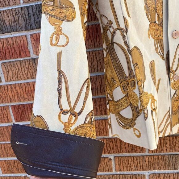 Unique reversible vintage leather shirt jacket - Picture 7 of 16